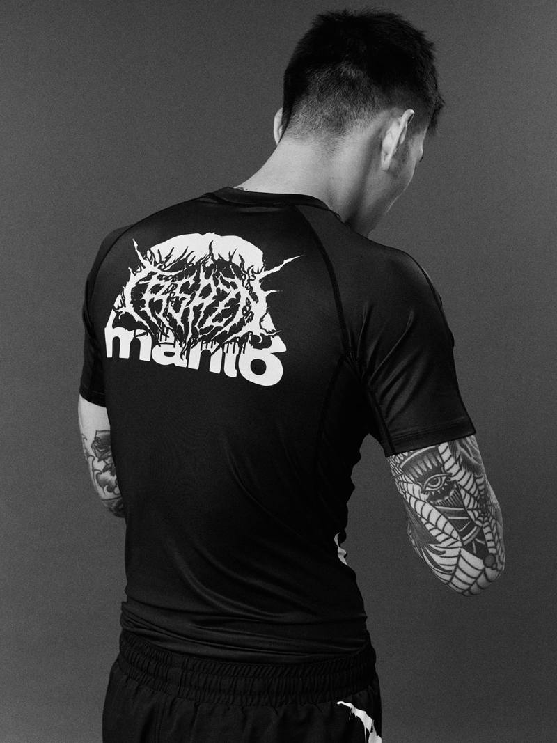 MANTO treasure zone RASHGUARD -black